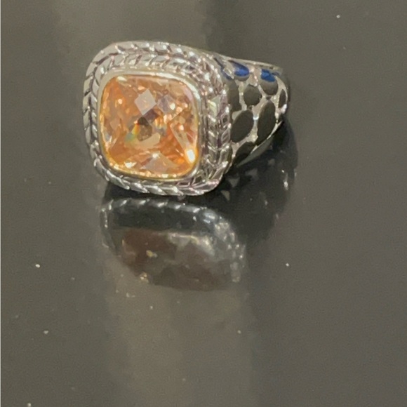 Plated Citrine ring - Picture 2 of 4